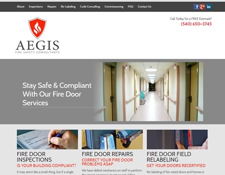 Aegis Fire Doors website